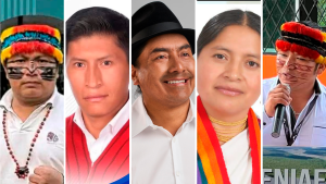 Cinco liderazgos disputan presidencia de la Conaie 2025