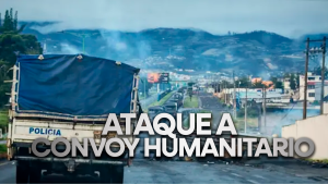 Violentos enfrentamientos en Otavalo tras el ataque al convoy humanitario